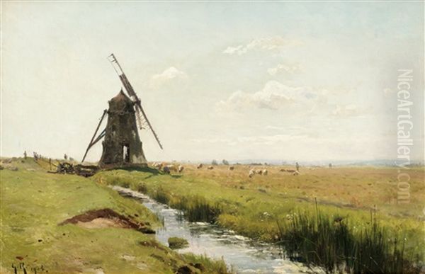 Mollan Pa Slatten Oil Painting by Gustaf Rydberg