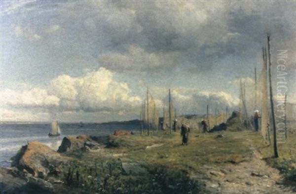 Strandhagen I Arild Oil Painting by Gustaf Rydberg