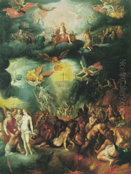 The Last Judgement Oil Painting by Aegidius de Ryde