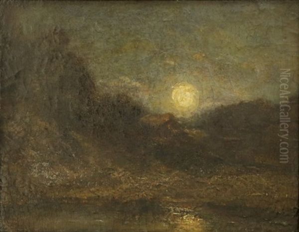 Moon Rise Oil Painting by Albert Pinkham Ryder