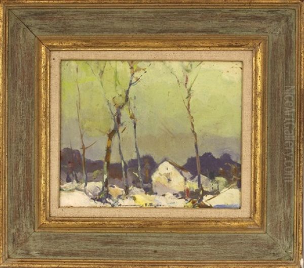 Landscape With House Oil Painting by Chauncey Foster Ryder