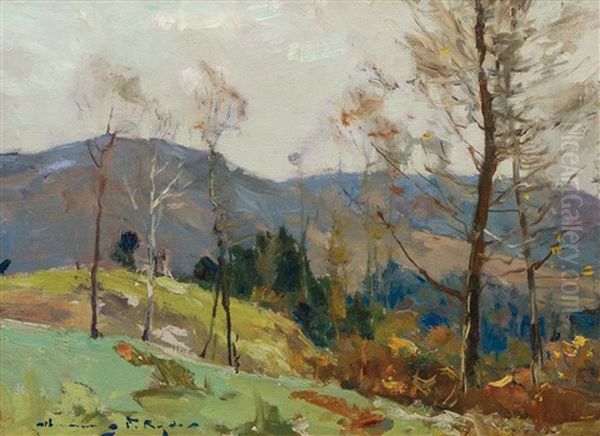 Egremont Hillside Oil Painting by Chauncey Foster Ryder