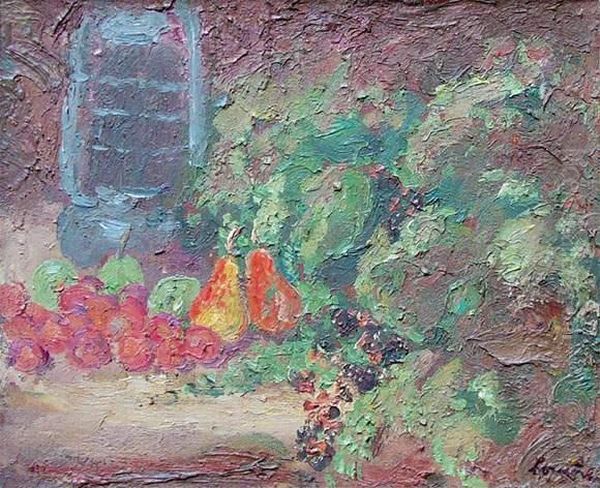 Nature Morte Aux Fruits Oil Painting by Georges Bouche