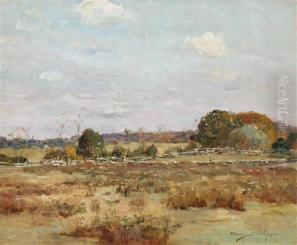 October Fields Oil Painting by Chauncey Foster Ryder