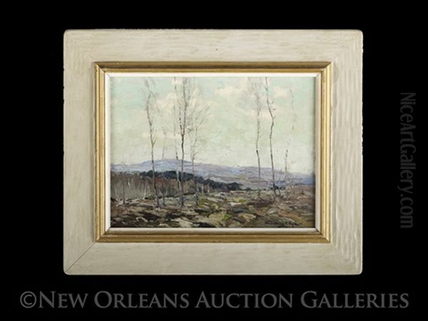 Autumnal Landscape Oil Painting by Chauncey Foster Ryder