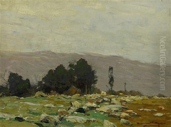 Landscape With Trees Oil Painting by Chauncey Foster Ryder