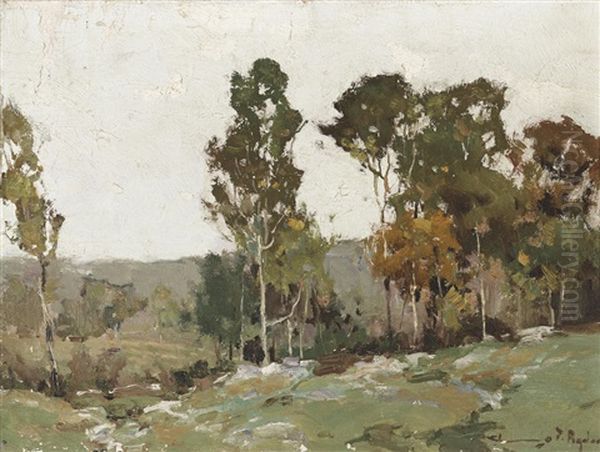 Eucalyptus Trees Oil Painting by Chauncey Foster Ryder