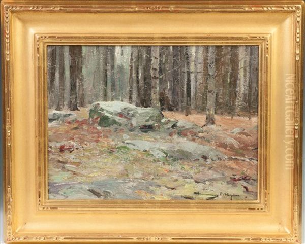 Fall Landscape Painting Oil Painting by Chauncey Foster Ryder