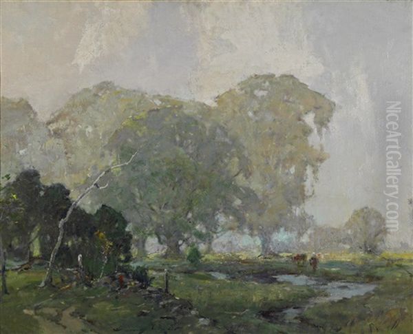 Milford Plain Oil Painting by Chauncey Foster Ryder