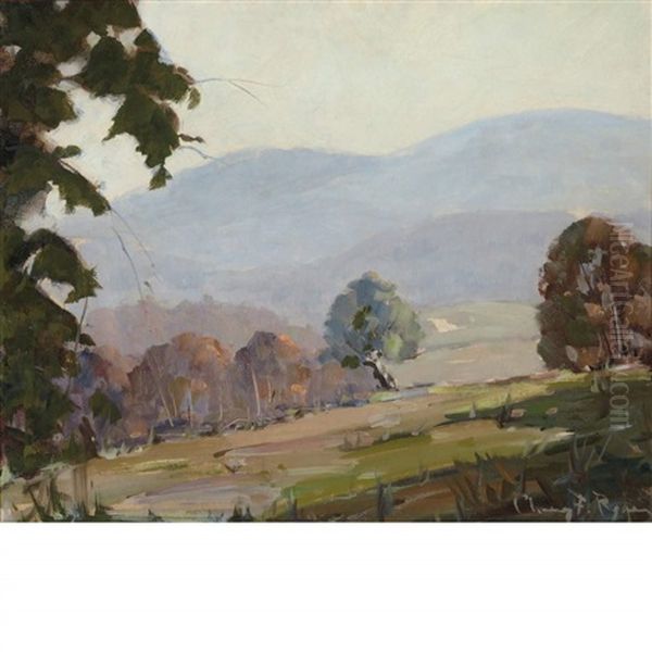 Misty Morning Oil Painting by Chauncey Foster Ryder