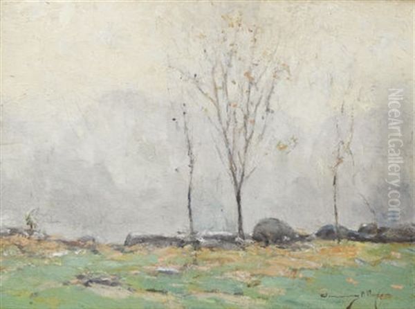 Untitled - Landscape Oil Painting by Chauncey Foster Ryder