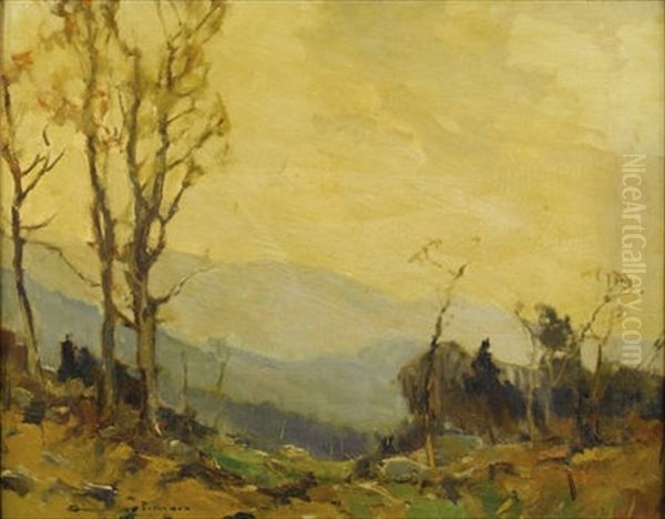 Lone Pasture Oil Painting by Chauncey Foster Ryder