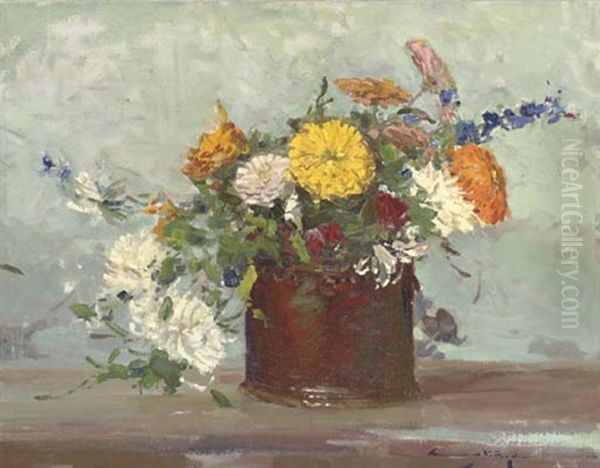 Quelque Fleur Oil Painting by Chauncey Foster Ryder