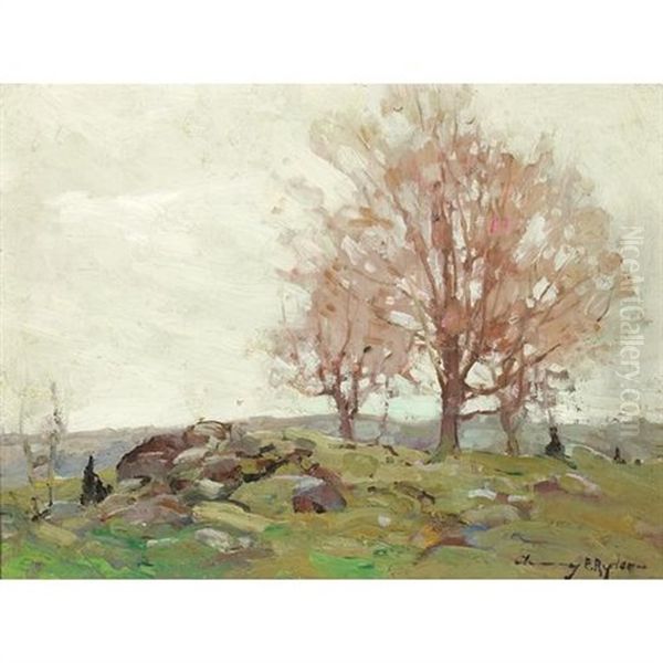 Pasture, South Lyndeboro Oil Painting by Chauncey Foster Ryder