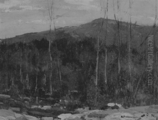 Mt. Monadnock, Late Autumn Oil Painting by Chauncey Foster Ryder