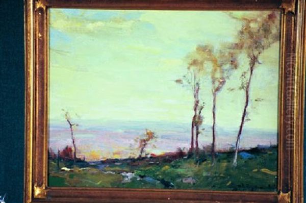 Sunlight In The Valley Oil Painting by Chauncey Foster Ryder