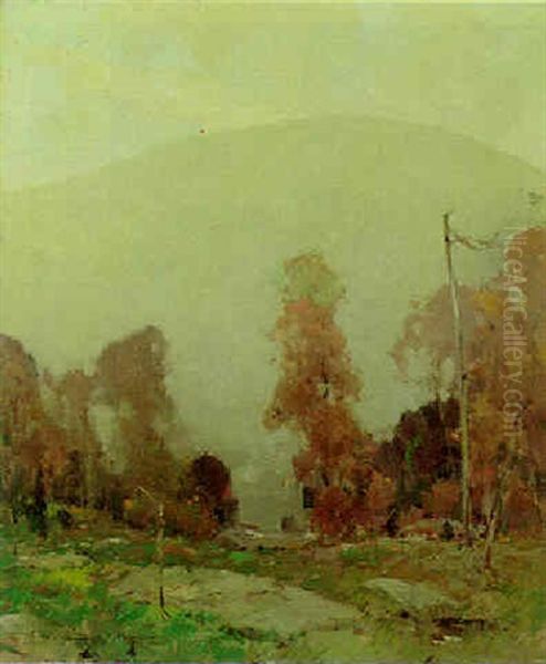 The Mountains In October Oil Painting by Chauncey Foster Ryder