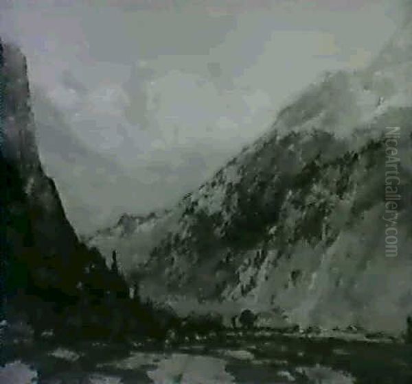 Dent Du Midi Oil Painting by Chauncey Foster Ryder