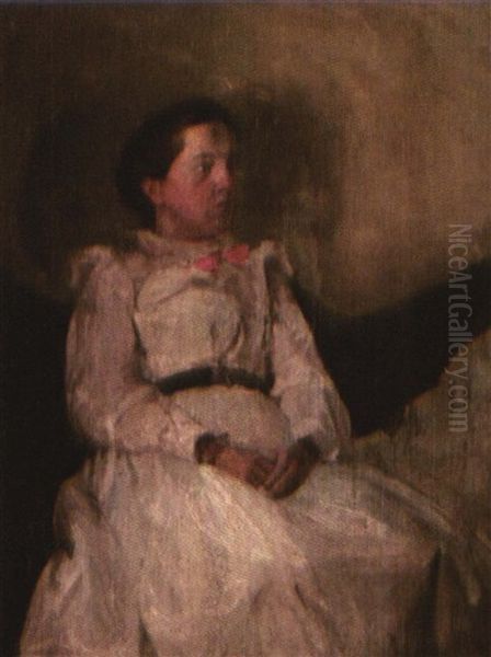 Portrait Of A Seated Woman by Robert Knight Ryland