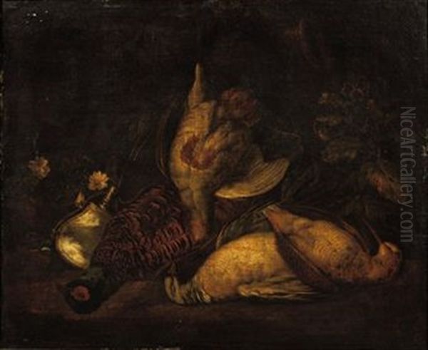 The Catch Of The Hunt Oil Painting by Peter (Pieter Andreas) Rysbrack