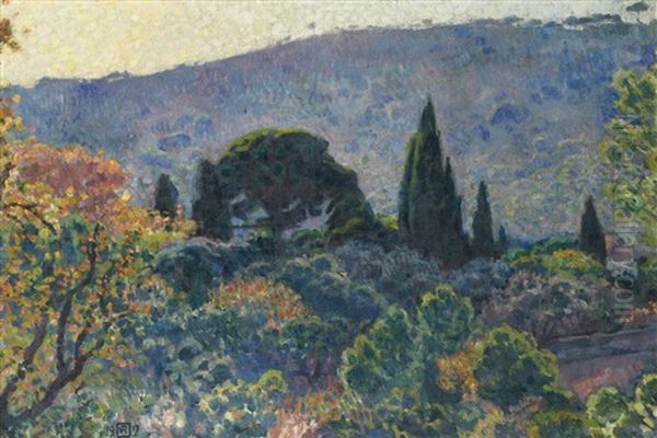 Costebelle (automne) Oil Painting by Theo van Rysselberghe