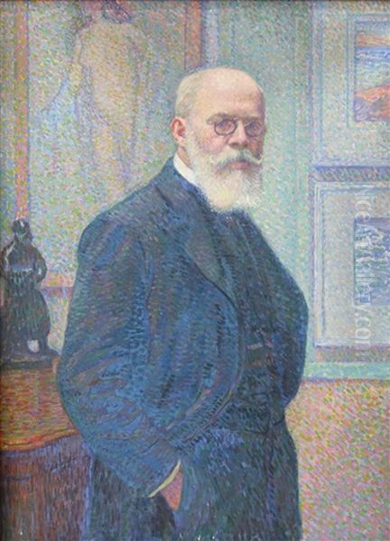 Portrait De Louis Bonnier Oil Painting by Theo van Rysselberghe