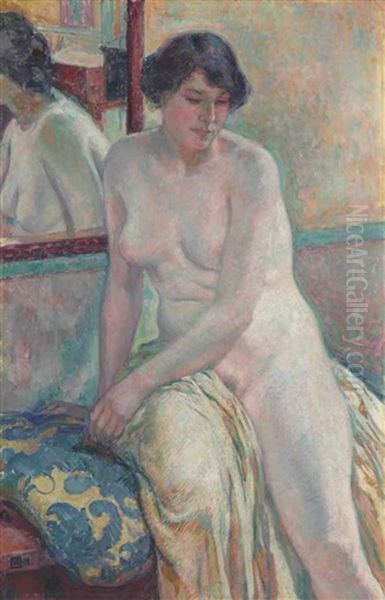 Venitienne, I (marcella) Ou Le Repos Du Modele Oil Painting by Theo van Rysselberghe