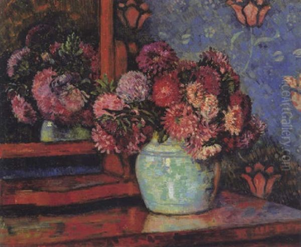 Marguerites Oil Painting by Theo van Rysselberghe