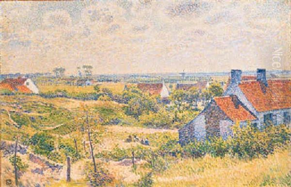 Paysage D'ete Dans La Lande Oil Painting by Theo van Rysselberghe