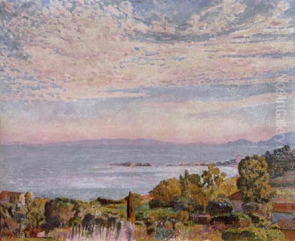 La Baie De St. Clair Oil Painting by Theo van Rysselberghe