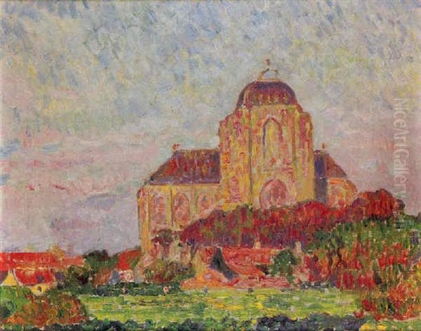 Eglise Dans Un Paysage Oil Painting by Theo van Rysselberghe