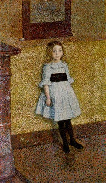 La Petite Denise Oil Painting by Theo van Rysselberghe