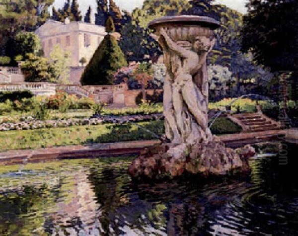 La Madrague Oil Painting by Theo van Rysselberghe