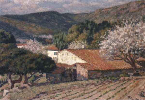 Les Coteaux De St. Clair Oil Painting by Theo van Rysselberghe