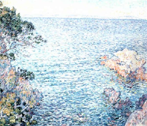 Bord De Mer Oil Painting by Theo van Rysselberghe