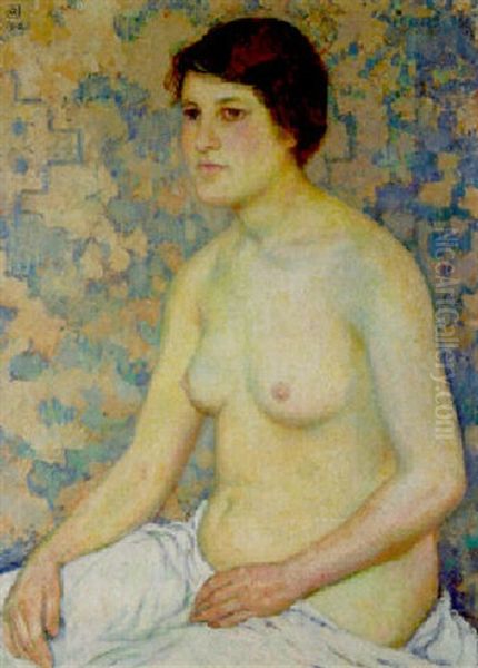 Torse De Jeune Femme Oil Painting by Theo van Rysselberghe