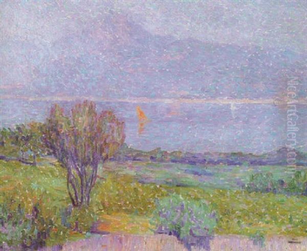 La Baie De Saint-tropez Oil Painting by Theo van Rysselberghe