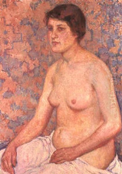 Torse De Jeune Femme Oil Painting by Theo van Rysselberghe