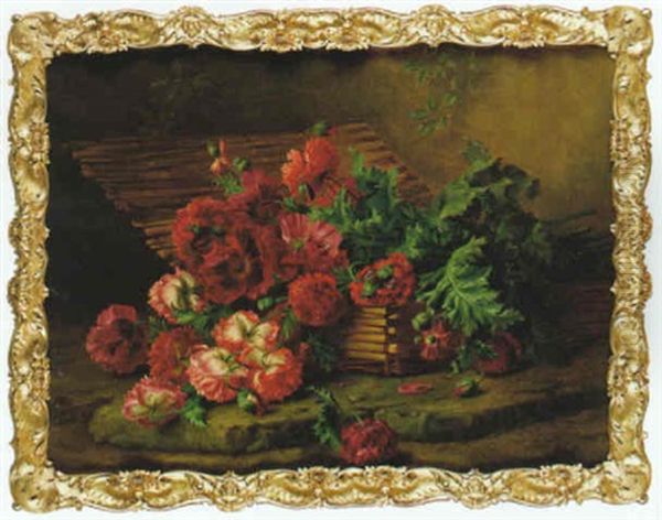 Stilleben Med Blommor Oil Painting by Edward van Ryswyck