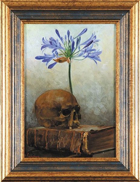 Vanitas Oil Painting by Ambrozy Sabatowski