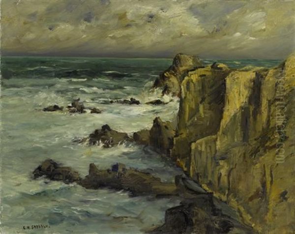 Falaises Oil Painting by Georges Hanna Sabbagh