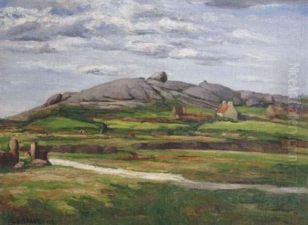 Paysage De Bretagne Oil Painting by Georges Hanna Sabbagh