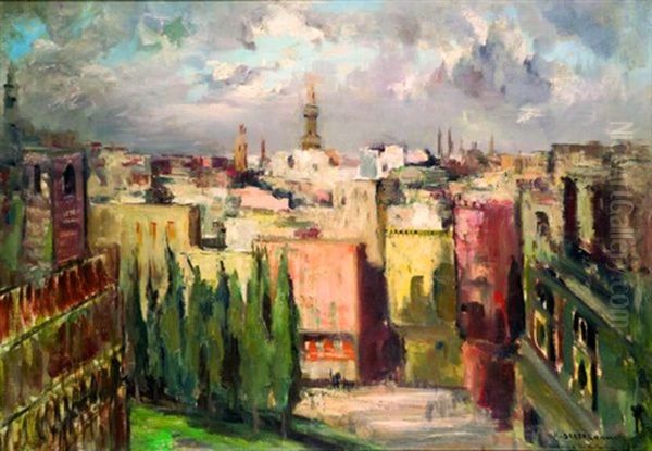 Panorama Du Caire En Souvenir D'ibn Touloun by Georges Hanna Sabbagh