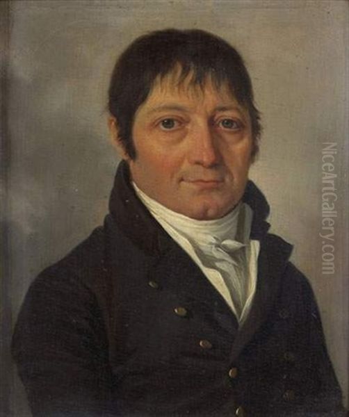 Portrait Du Comte Gaspard Erasme De Contades Oil Painting by Francois Jean (Jean Francois) Sablet