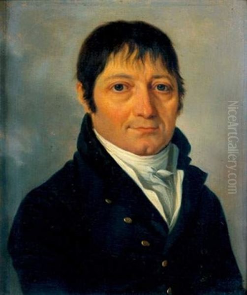 Portrait Du Comte Gaspard Erasme De Contades (1758-1834) Oil Painting by Francois Jean (Jean Francois) Sablet