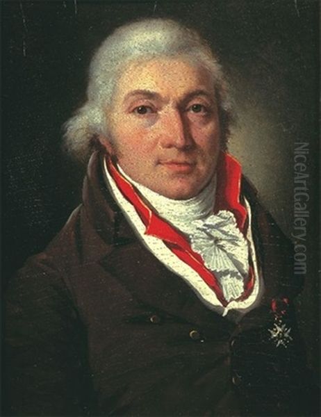 Portrait D'homme Portant La Decoration De La Legion D'honneur Oil Painting by Francois Jean (Jean Francois) Sablet