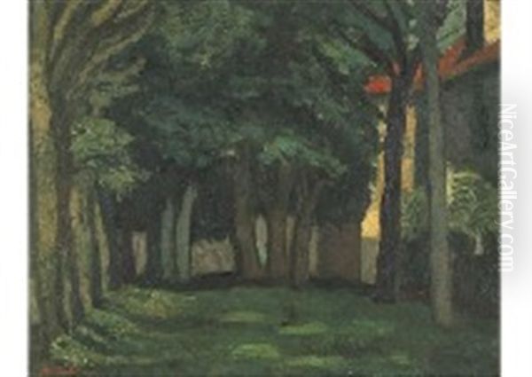 Grove Of Trees In Summer Oil Painting by Makoto Saburi