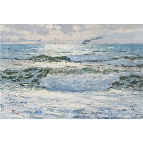 Onde Marine Oil Painting by Giuseppe Sacheri