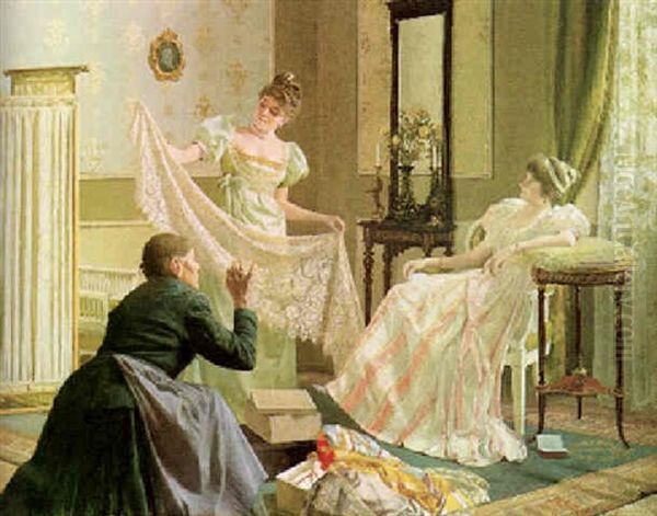 The Lacemaker Oil Painting by Klara von Sachsenheim