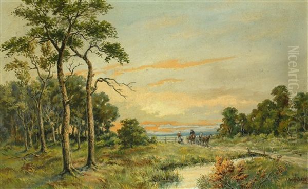 The Road Home Oil Painting by William Harvey Sadd